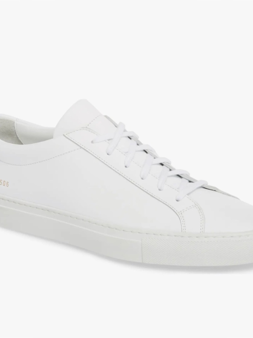 Common Projects Achilles White Low-Top Leather Sneakers